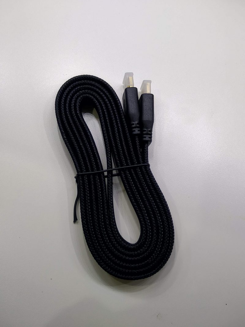 cabo hdmi com malha de revestimento